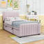  Lit plateforme en velours avec lit gigogne Cohan-106915727-130702125