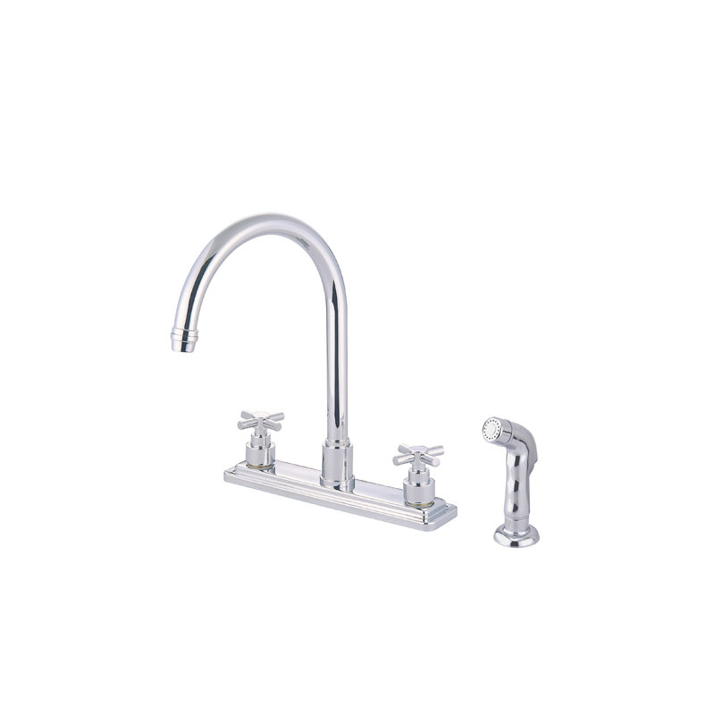 Tampa Double Handle Kitchen Faucet, Polished Chrome