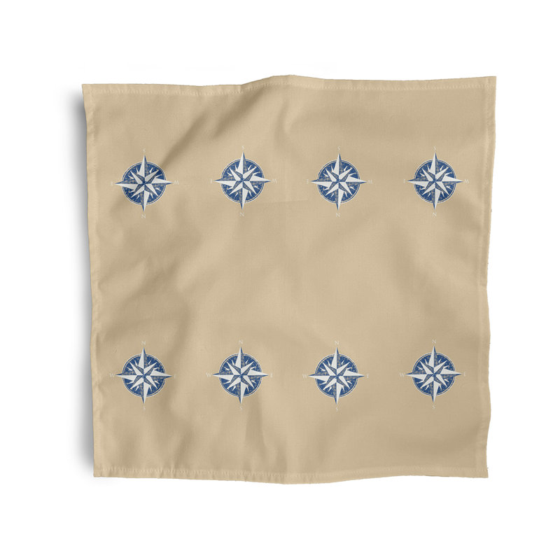 Chadabe Polyester Geometric Square Napkin, Taupe