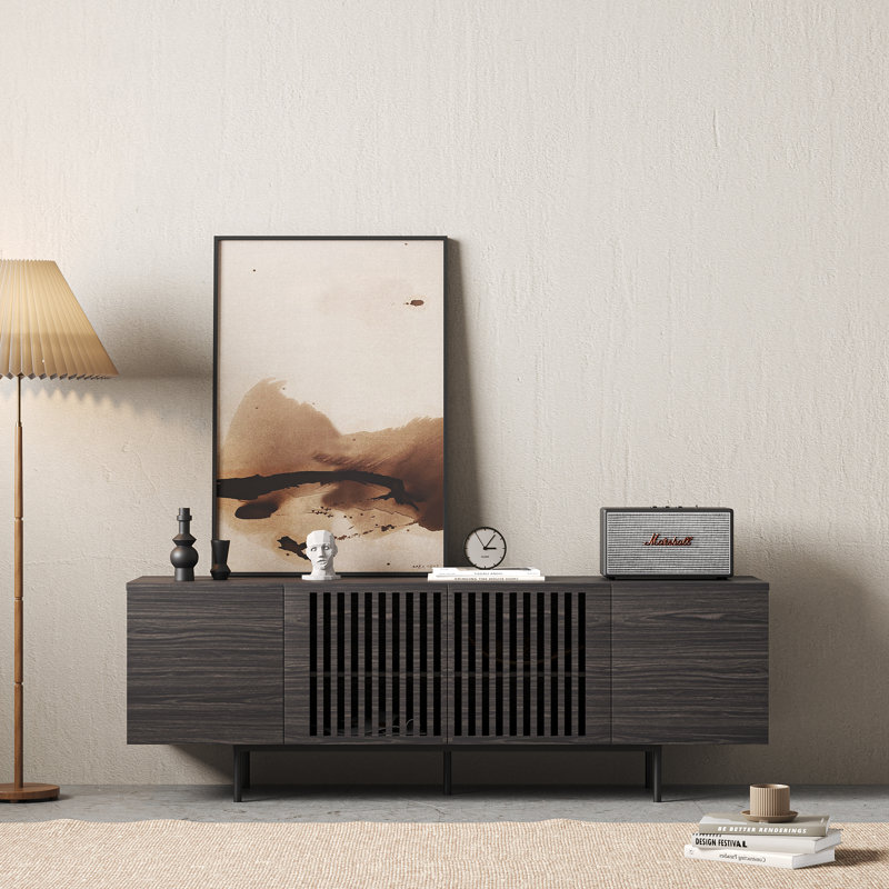 Ranen TV Stand for TVs up to 60", Dark Gray