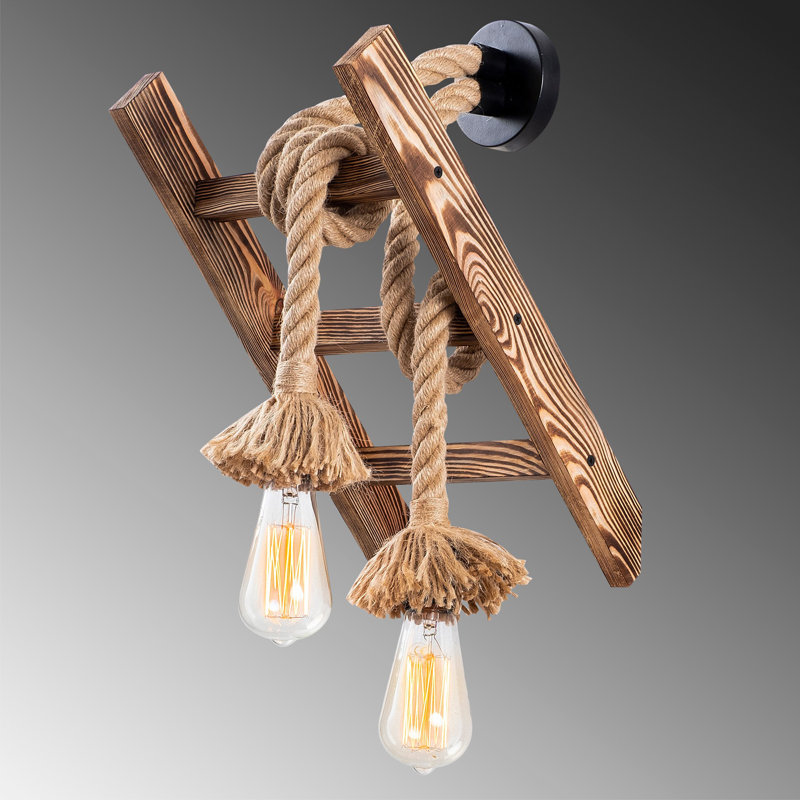 Wood Armed Sconce