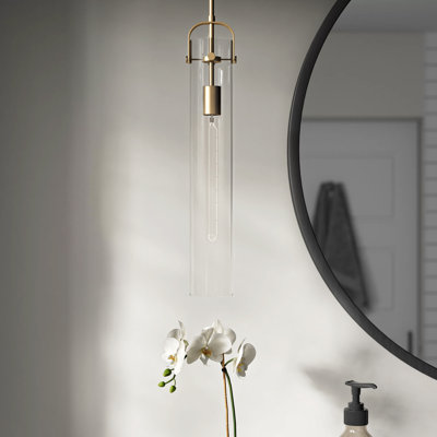 Luminaire suspendu cylindrique à 1 lumière Fenecia