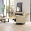 Fauteuil inclinable et pivotant avec repose-pieds manuel Global Home