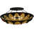 Metro Fusion Glass Semi Flush Mount