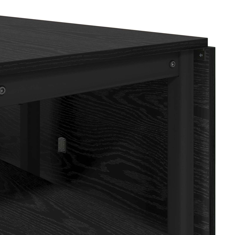 Extendable Dining Table, Black Oak