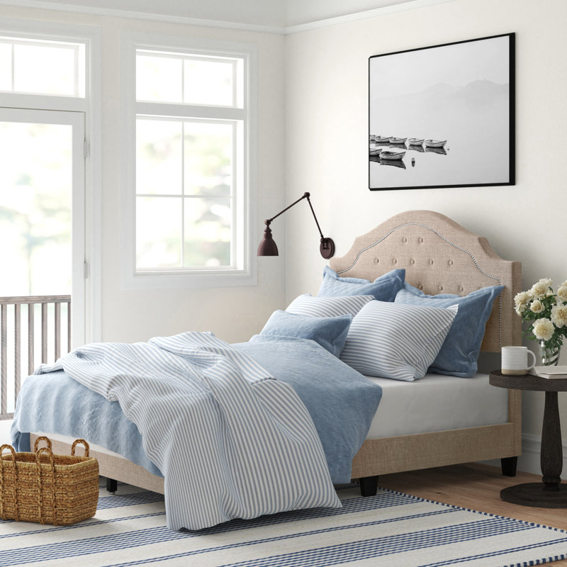 Fenno Upholstered Standard Bed, Queen, Gray