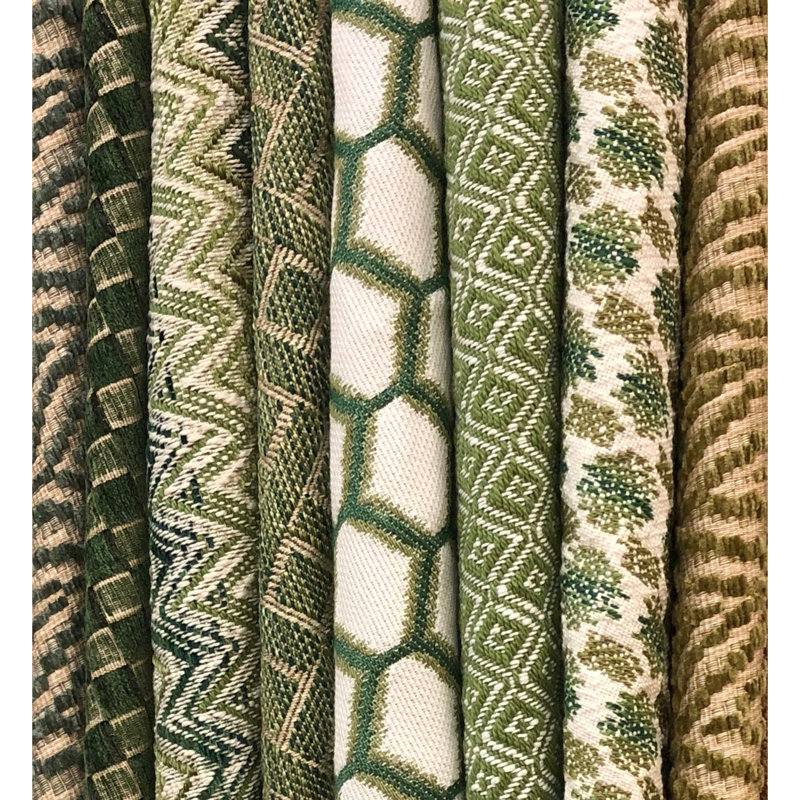 Linford Weaves Seaford Fabric, Green/Celery