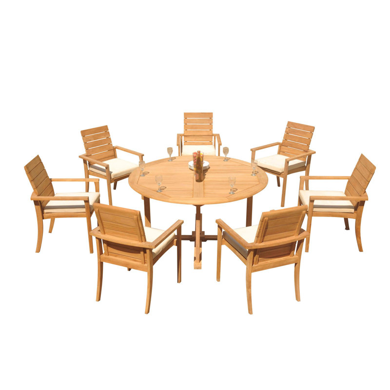 Algrave Outdoor 8 - Piece Teak Dining Set