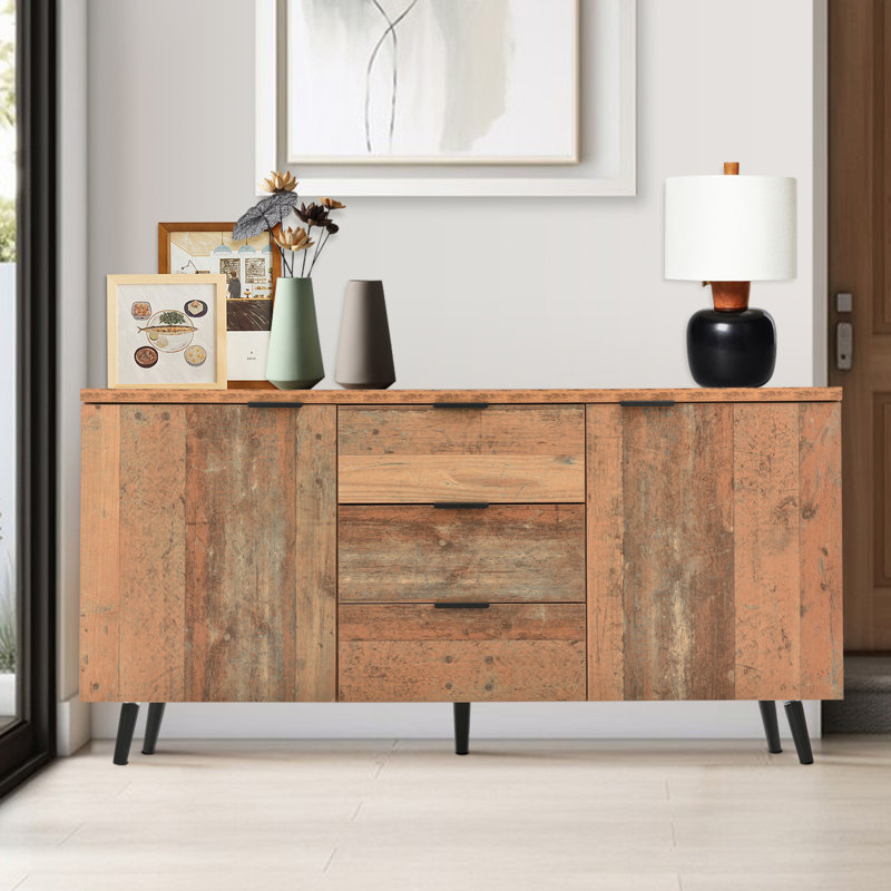 140cm Wide 2 Doors and 3 Drawers Sideboard