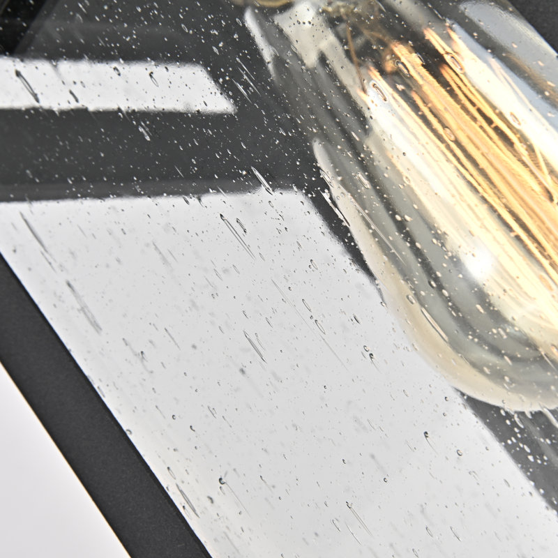Steel Wall Light, Textured Black