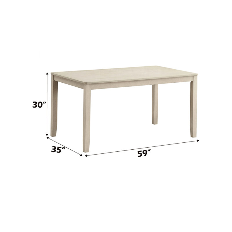 Ensemble repas 7 pièces avec table rectangulaire et 6 chaises d'appoint, gris antique, design contemporain gris, look, sièges