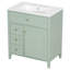 Meuble-lavabo vert 30 po avec lavabo-517484799-517484794