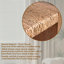 Console 69 po Natural Seagrass - Plateau tissé à la main avec structure en bois d'ingénierie