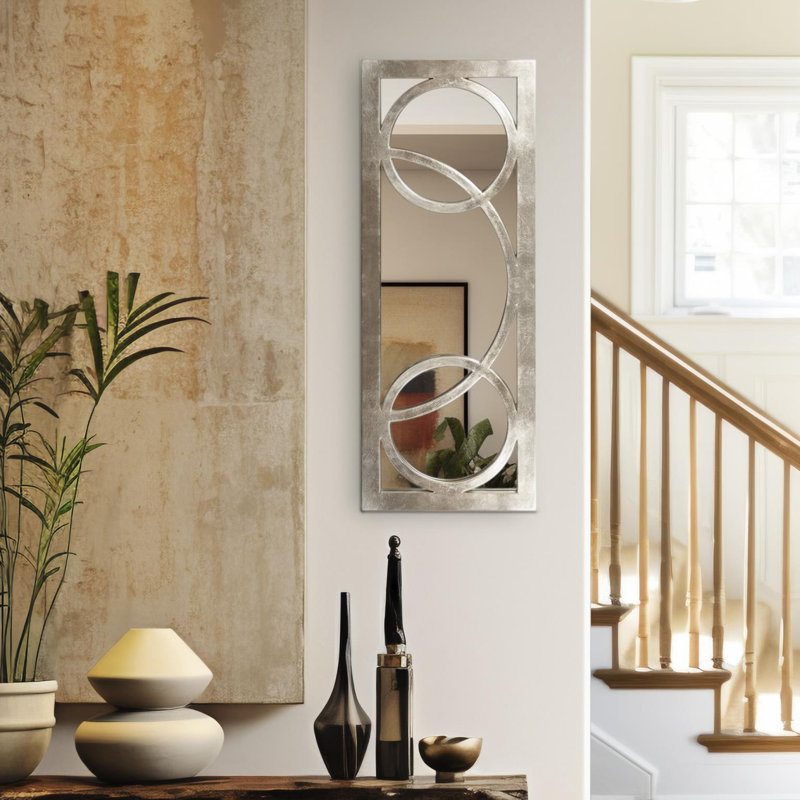 Rectangle Wall Mirror, Nickel