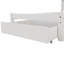 White Wooden Storage Bed Frame With Shelves & Underbed Drawer | 3ft Single (90 X 190 Cm)