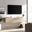 Terra 71" Wall-Mounted TV Stand In Travertine