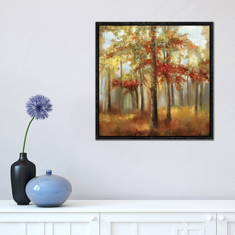 Soft Light I by Allison Pearce - Painting on Canvas, 45.72 cm H x 45.72 cm W, Black Framed Canvas