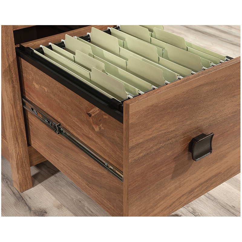 Bureau d'ordinateur avec tiroirs et porte
