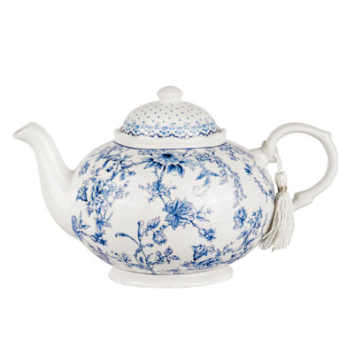 Théière Bone China Blue Flowers dans une boîte cadeau 33,81 oz liq. (1000 ml)