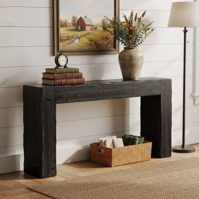 63-Inch Solid Wood Console Table