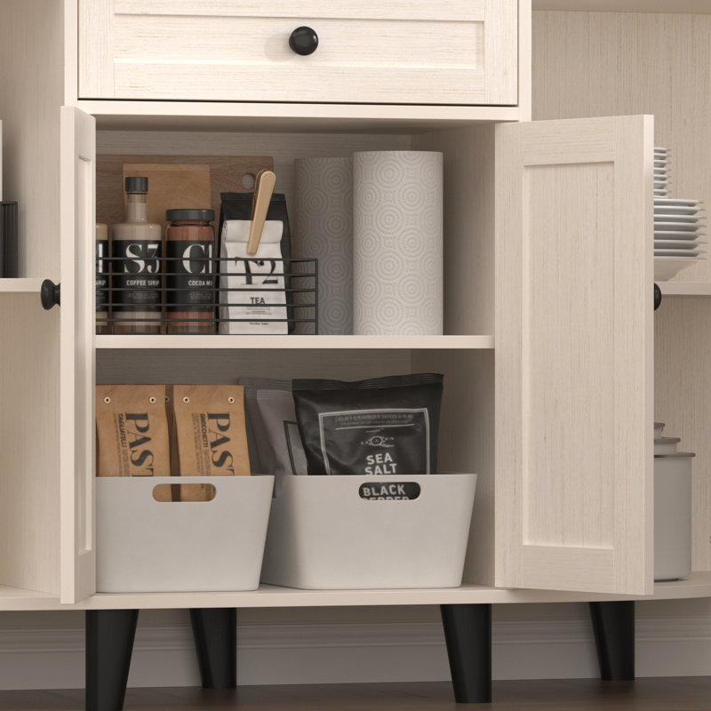 51.9" Modern Sideboard Buffet,Storage Cabinet With Drawer, White