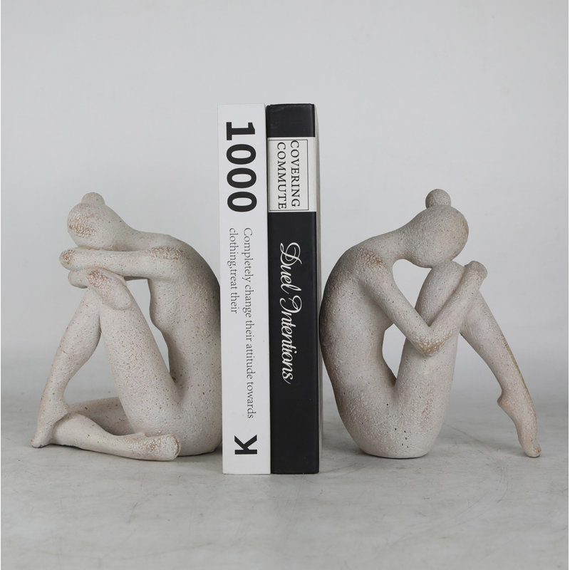 Serre-livres abstrait pour femme, ensemble de 2