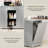 53" Kitchen Island, Tilt Out Trash Can Holder & Solid Wood Top, Breakfast Bar W/3-Layer Side Shelf, Large Storage Cabinet W/Adjustable Shelve-955699977