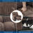Ergonomic Recliner Chair with Massage & Heat, Overstuffed Fabric, Wide Rocker, Remote Control, 2 Side Pockets – Living Room & Bedroom Comfort-124312418