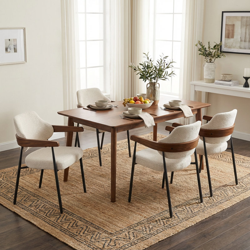 Devane Upholstered Dining Chair, Beige