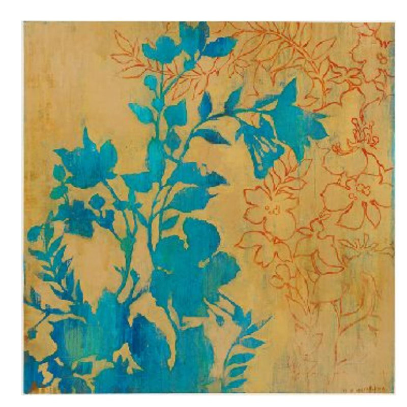 WhitVibrant Branches Roses par Chelsea Art Studio - impression, H 30 po x l 30 po x 1,5 po, Gel coupé au couteau