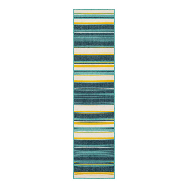 Gourlie Indoor/Outdoor Area Rug, Runner 2' x 8'