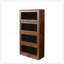 Bibliothèque de rangement avec porte en verre