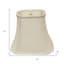 Abat-jour cloche en soie blanche Monay Shantung-355467186