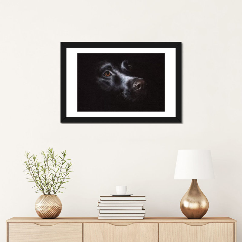 "Rachel", reproduction de photo sur toile tendue "Rachel Stribble", H 16 po x l 24 po x P 1 po, Papier d'art encadré noir