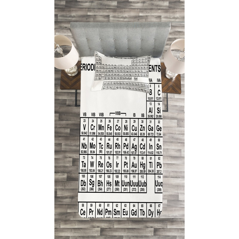Adori Black/White Microfibre Bedspread Set, 170 x 220 cm Bedspread - 1 Sham