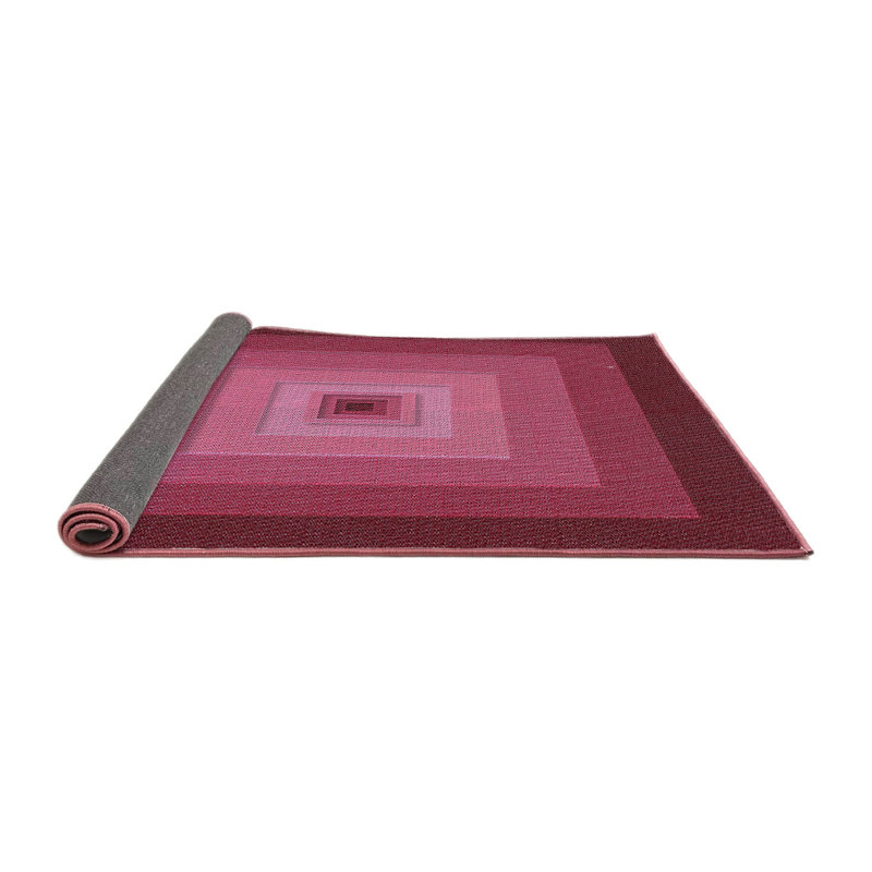 Tapis de zone marron à motifs, Carré 4 pi