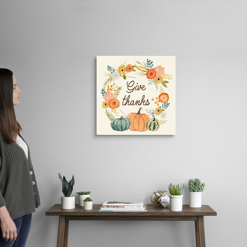 Reproduction d’art textuel sur toile, "moisson Home I" par Victoria Barnes, H 20 po x l 20 po x P 1,25 po, Toile tendue