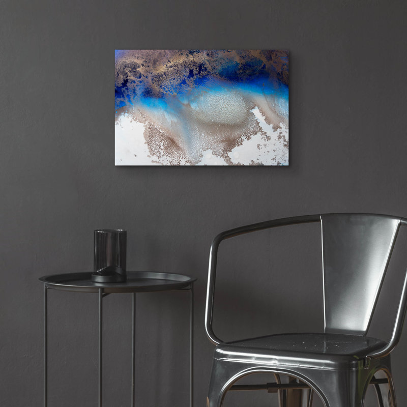  «Turning Tides» par Petra Meikle de Vlas, art mural en verre acrylique, 24 po x 16 po, H 16 po x l 24 po