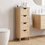 Armoire de salle de bain en chêne 32 po avec 4 tiroirs-138492255