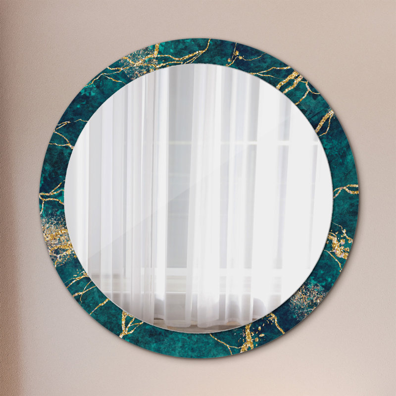 Huldar Glass Flat Wall Mirror, 90cm H x 90cm W