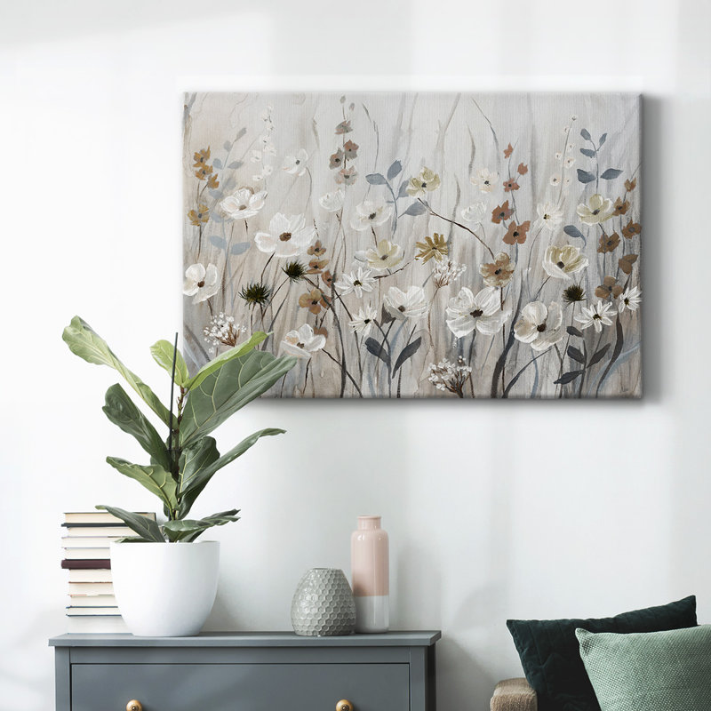 «Misty Meadow Field», toile tendue avec châssis, H 12 po x l 18 po