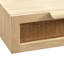 Rattan Floating Entryway Console Table
