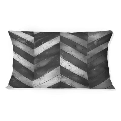 Coussin lombaire transitionnel noir et gris I