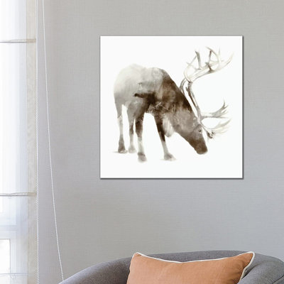 Caribou by Edward Selkirk - Wrapped Canvas Painting