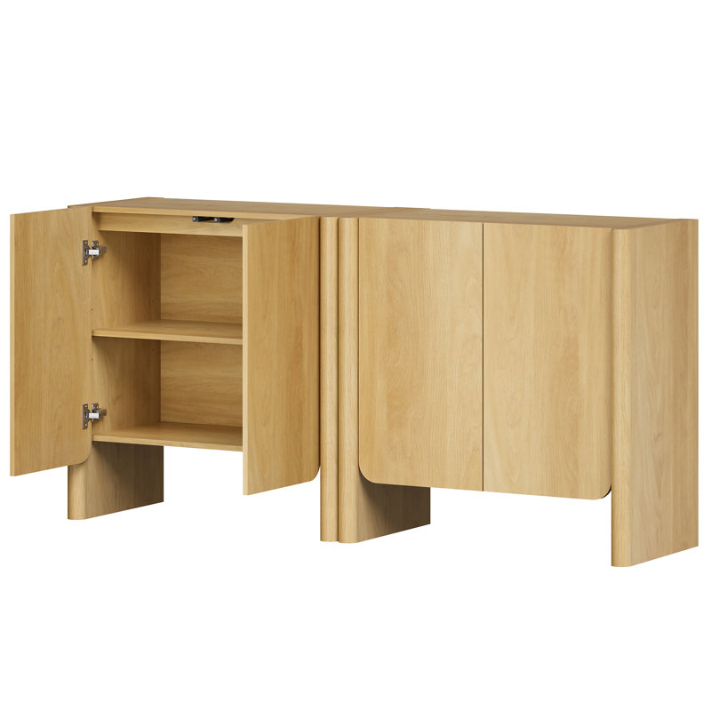 Meuble télé 2-en-1 Glorian, Oak