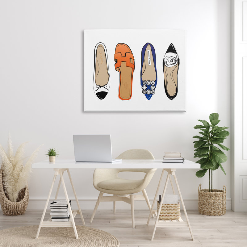Pieds de mode «Chic Fashion Heels» - Impression, H 36 po x l 48 po, Toile tendue
