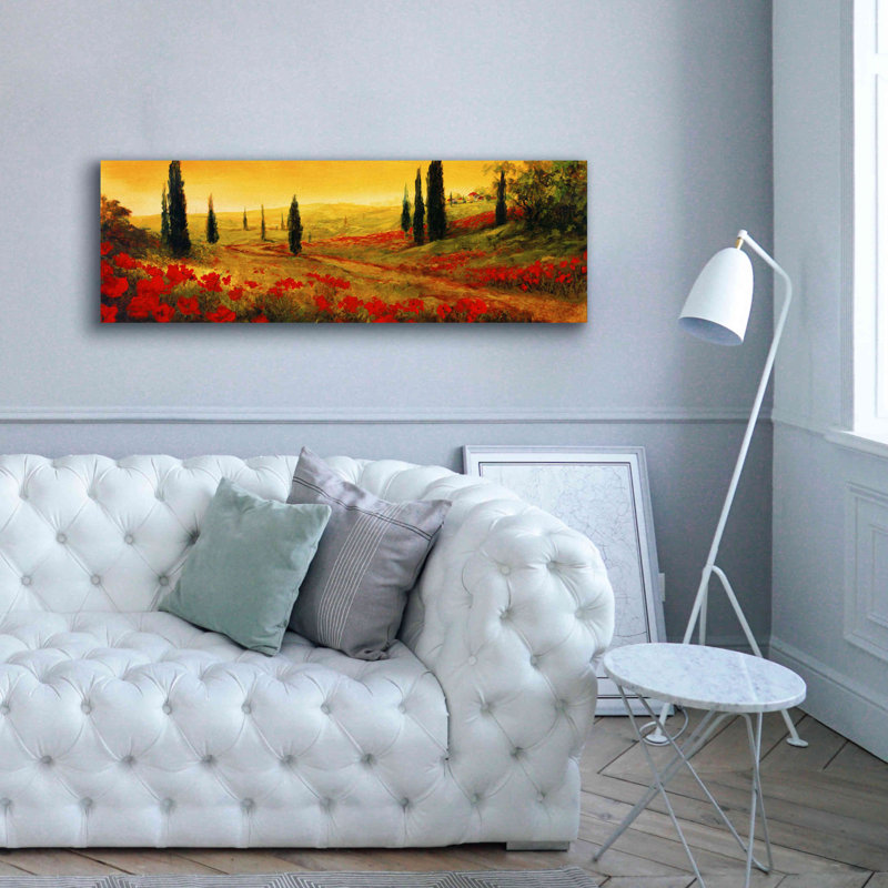 Panneau Toscano I par Art Fronckowiak - peinture panoramique sur toile tendue