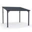 Pergola de patio en acier galvanisé à fixation murale avec toit incliné-105706294