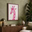 Pink Giraffe Modern - Wrapped Canvas-1107280720-1107280721