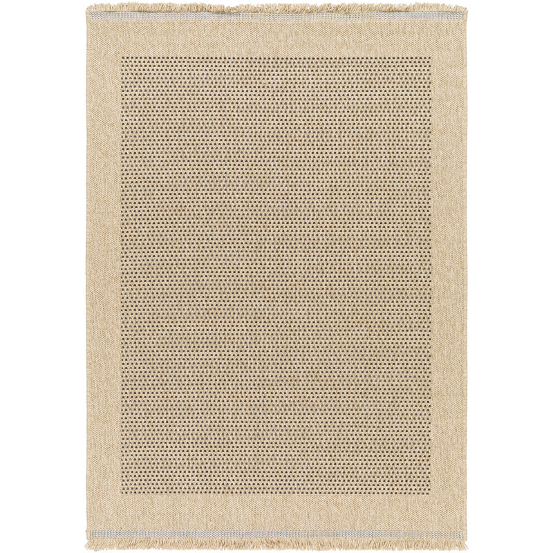 Saraya Boho Jute-Look Beige Brown Area Rug, Rectangle 117 x 166 cm